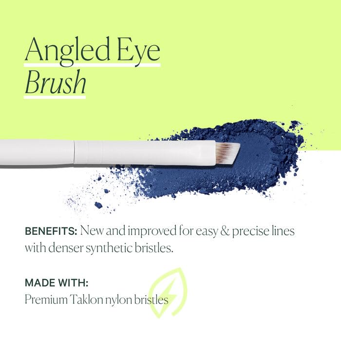 Well People Angled Eye Brush, Flat, Tapered Brush for Defining Brows and Lining Your Lash Lines, Made with Cruelty-Free Bristles - Image 4
