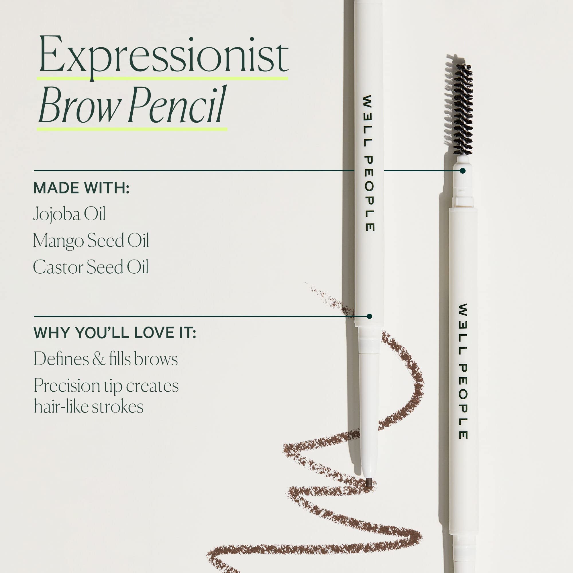 Well People Expressionist Brow Pencil, Defining Brow Pencil For A Natural Finish, Ultra-fine Tip For Total Precision, Vegan & Cruelty-free, Soft Black - Image 4