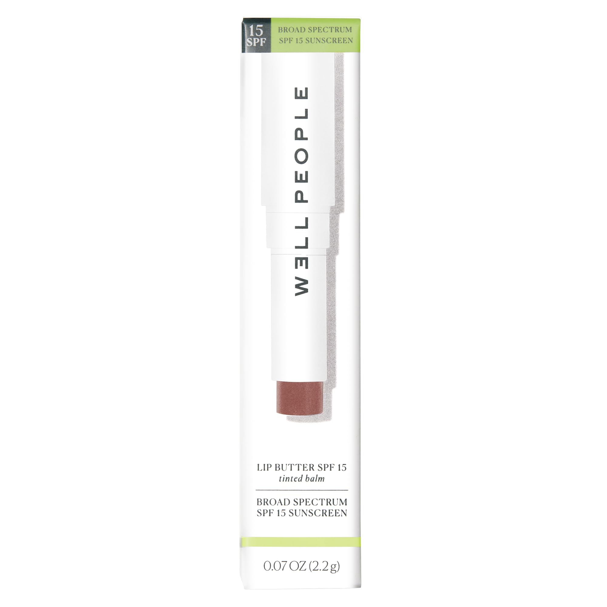 Well People Lip Butter SPF 15 Tinted Balm, Hydrating Lip Balm For Sun Protection & A Hint Of Color, Infused With Zinc, Vegan & Cruelty-free, Peach - Image 5