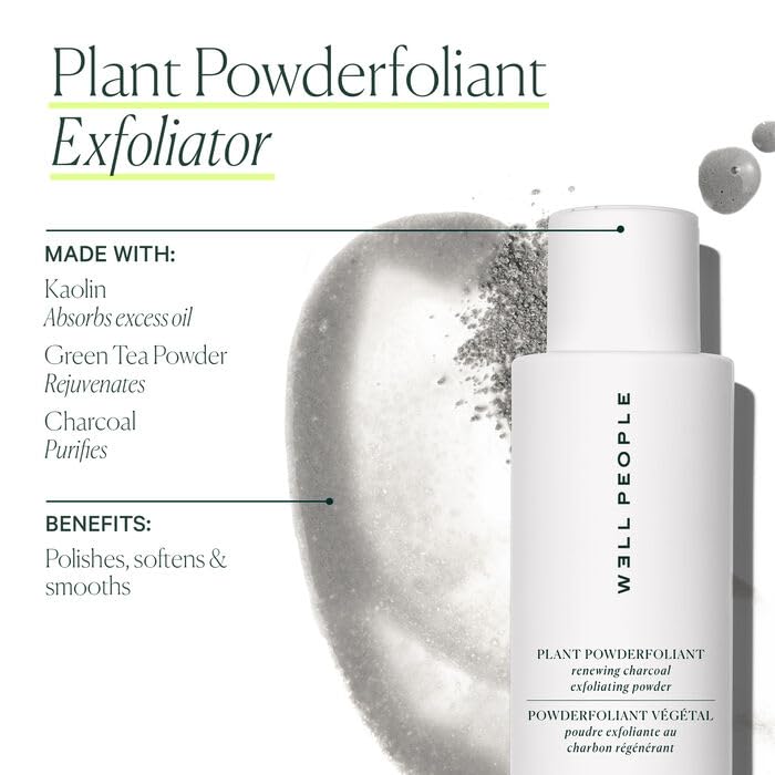 Well People Plant Powderfoliant Renewing Charcoal Exfoliating Powder, Exfoliant For Brightening & Softening Your Complexion, Vegan & Cruelty-free - Image 3