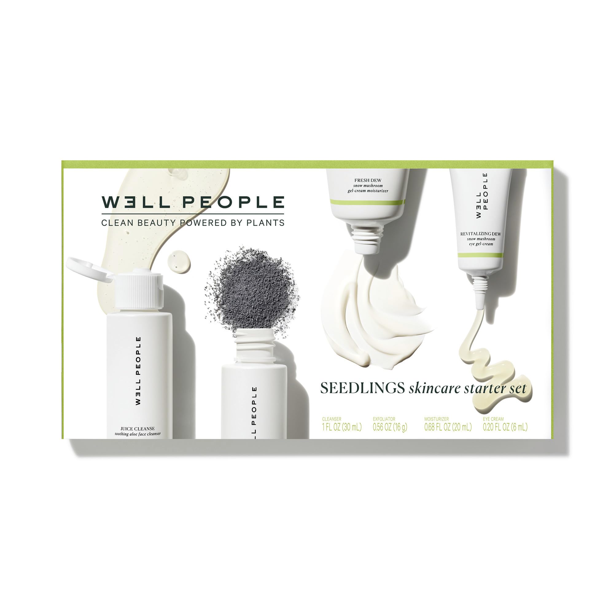 Well People Plant Power Skincare Starter Mini Set, Step-by-Step Skincare Kit For Cleansing, Hydrating, Exfoliating & Nourishing, Vegan & Cruelty-free - Image 3