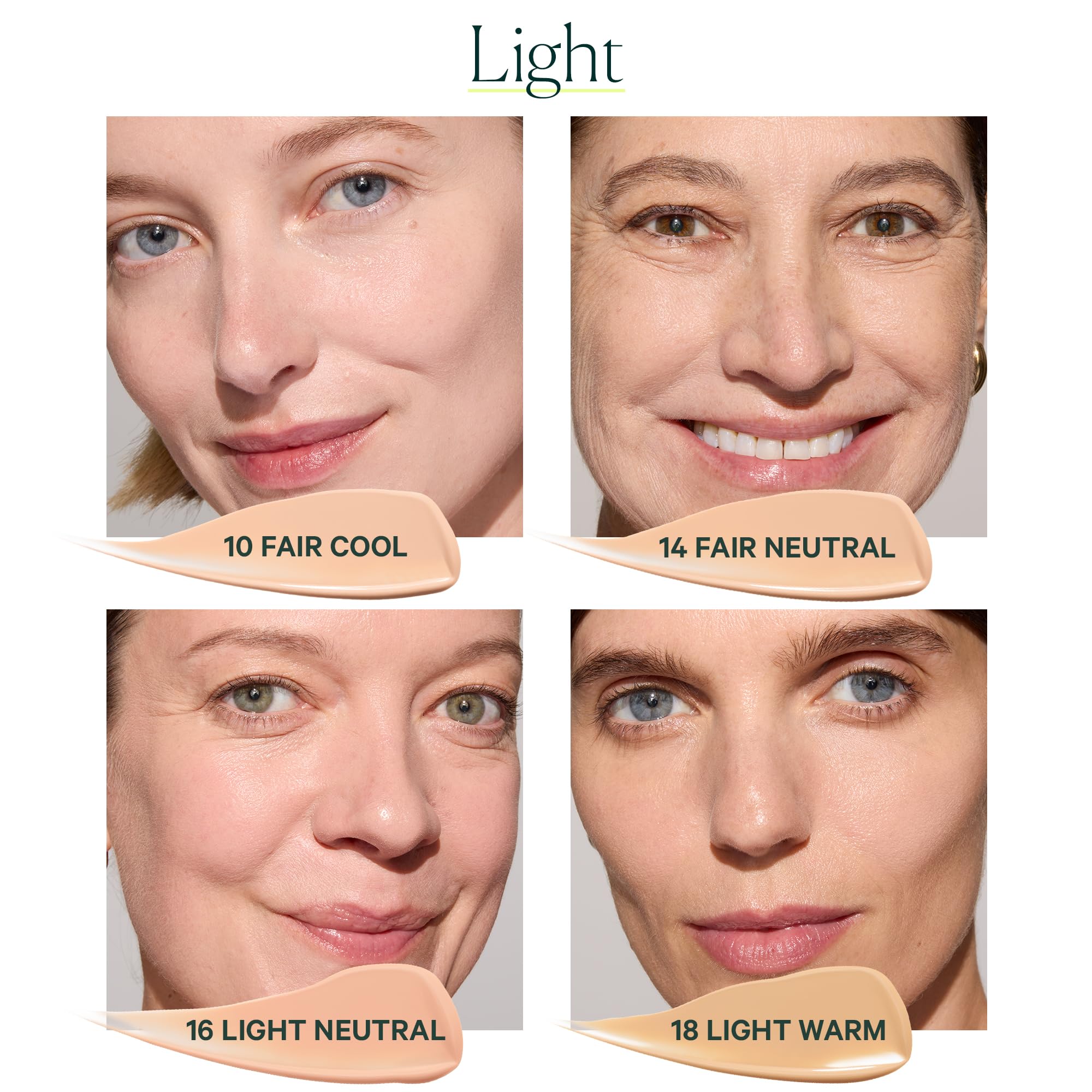 Well People Skinforia Serum Foundation, Lightweight Tinted Formula Hydrates, Smooths, and Evens Skin Tone with Birch Sap and Mushroom Complex, Long-Lasting, Natural Finish, 10 Fair Cool - Image 4