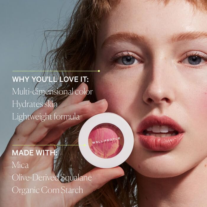 Well People Superpowder Blush Powder, Hydrating Powder Blush For Adding A Pop Of Cheek Color, Lightweight Formula, Vegan & Cruelty-free, Guava Twist - Image 4