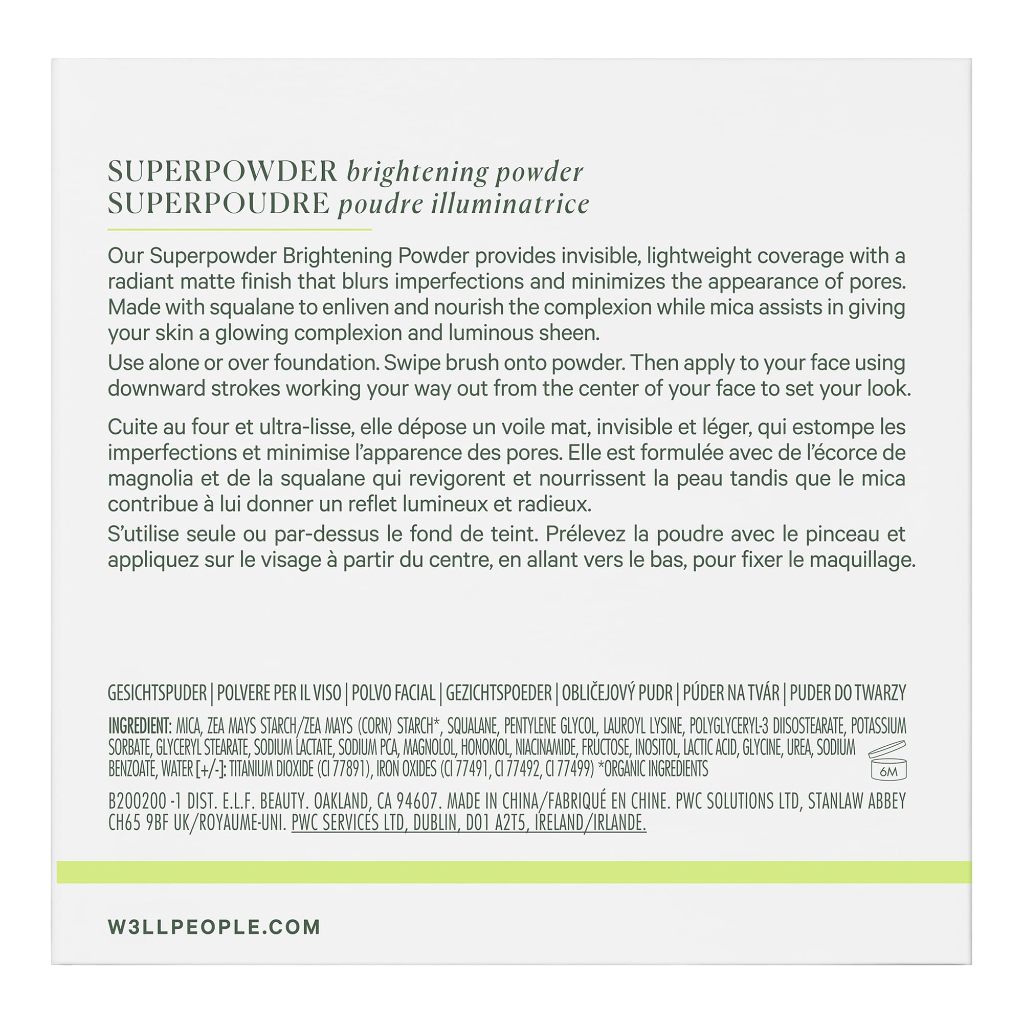 Well People Superpowder Brightening Powder, Baked Setting Powder For a Luminous Complexion, Blurs Imperfections & Smoothes Skin, Vegan & Cruelty-free, Pearl - Image 6